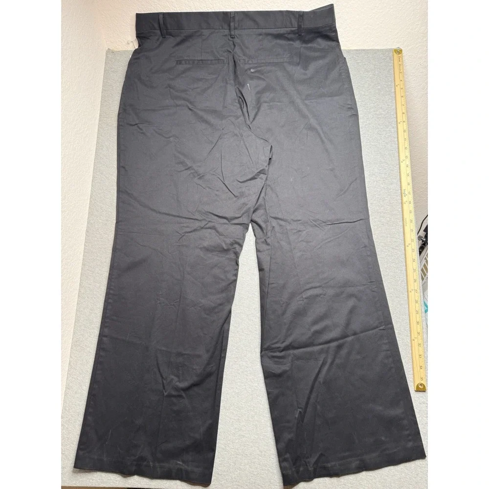 Good American Pants Womens 18 Brown Good Skate Trouser Casual Wide Leg NWT